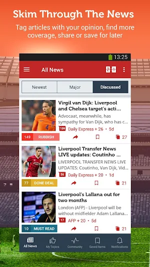 Sportfusion - Unofficial News for Liverpool Screenshot 2
