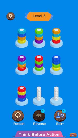 Nuts Bolts - Color Sorting Gam Screenshot 1
