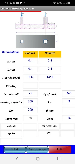 Combined Footing Design_BS Screenshot 3