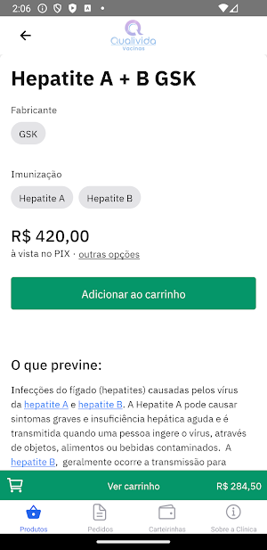 Qualivida Vacinas Screenshot 2