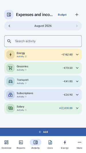Domáce financie a doklady Screenshot 1
