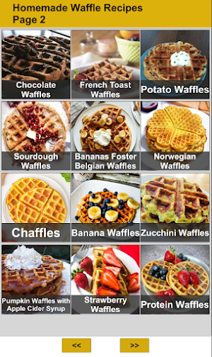 Homemade Waffle Recipe Offline Screenshot 1