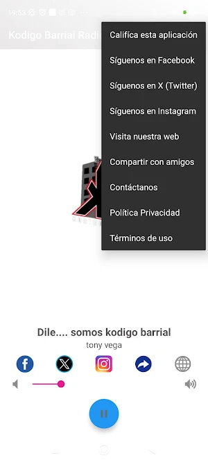 Kodigo Barrial Radio Screenshot 2