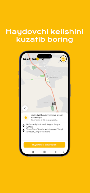 Elga Taxi Mijozlar ilovasi Screenshot 2
