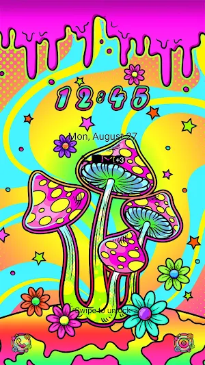 Colorful Mushroom - Wallpaper Screenshot 1
