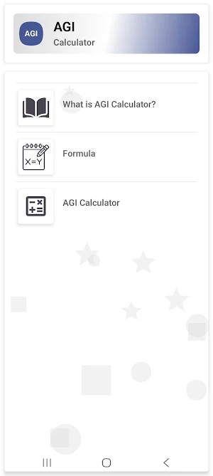 AGI Calculator Screenshot 0