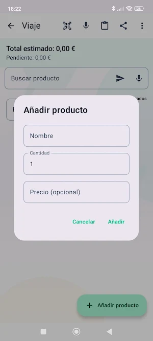 Decompras — Lista de la compra Screenshot 1