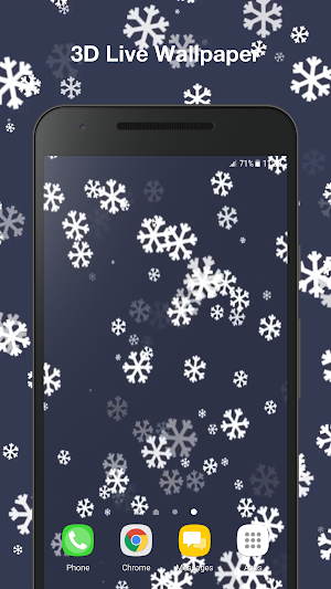 Snowflake Video Wallpaper Screenshot 0