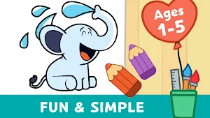 Kids Coloring Games & Drawing Screenshot 2