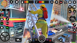 FireFighter Fire Truck Fireman Screenshot 0