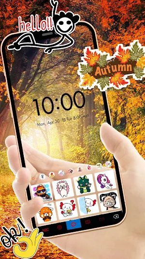 Autumn Transparent Themes Screenshot 3