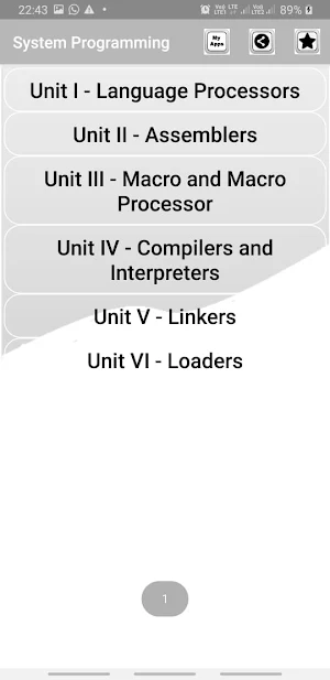 SP App for System Programming Screenshot 2