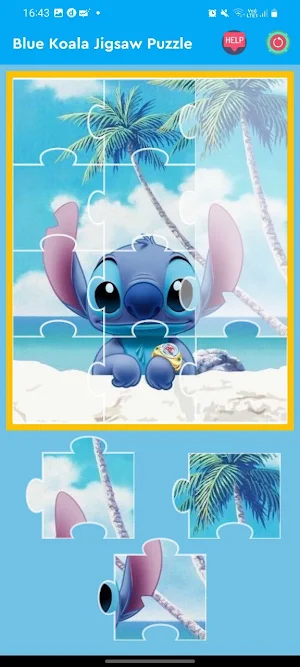 Cute Blue Koala Jigsaw Puzzle Screenshot 3