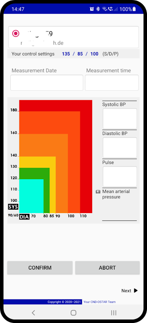 HS blood pressure measurement Screenshot 2