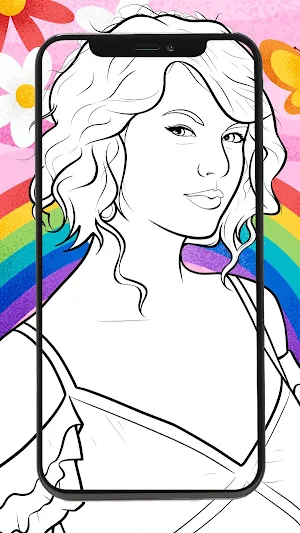 Drawing Coloring Taylor Swift Screenshot 3