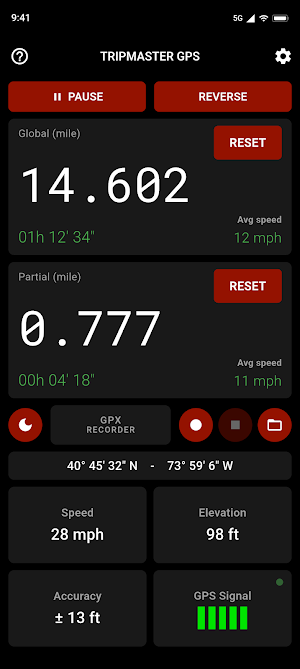 Tripmaster GPS — Trip Counter Screenshot 0