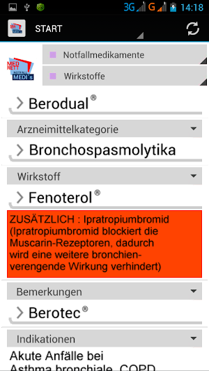 Notfallmedikamente-MedRett Screenshot 2