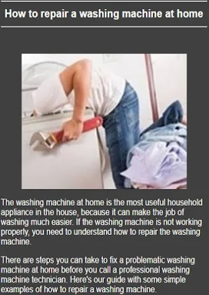 Learning washing machine repairs Screenshot 2