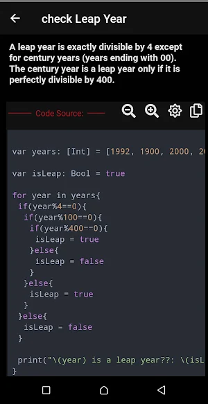 Swift exercises Screenshot 2
