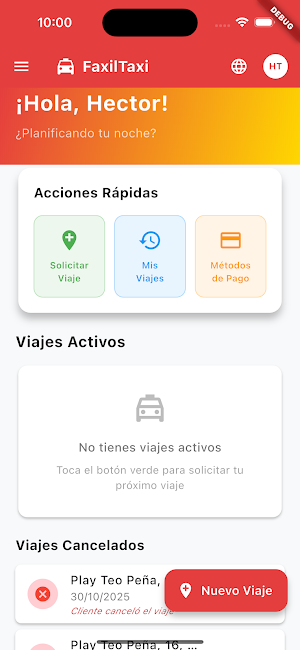 Facil Taxi Screenshot 0