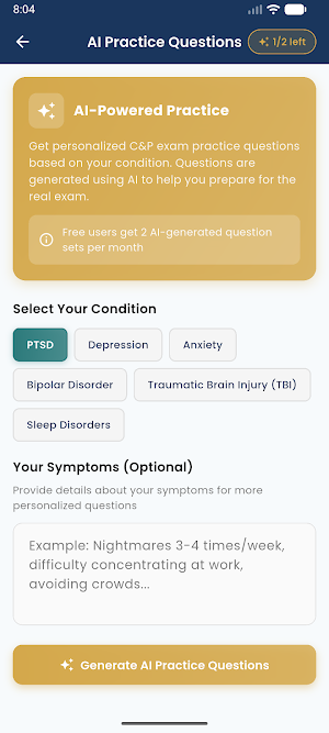 VA Claims Coach: AI Exam Prep Screenshot 3