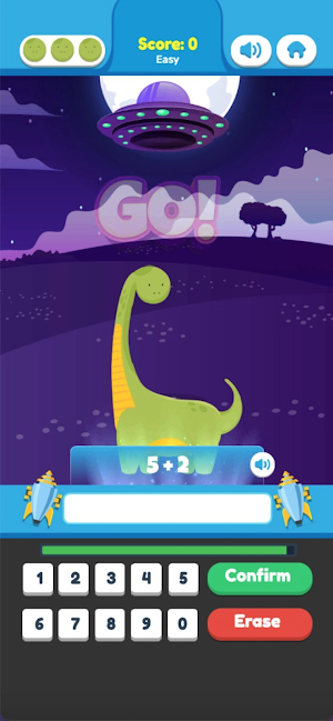Dino Math Quest - Math Games Screenshot 3