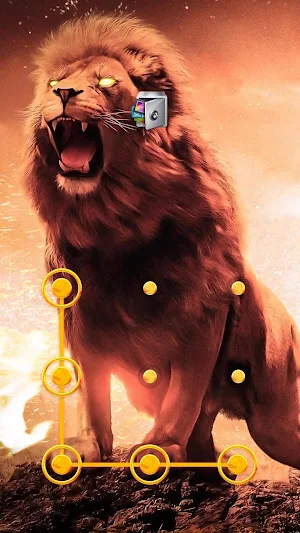 AppLock Live Theme Lion – Paid Theme Screenshot 0