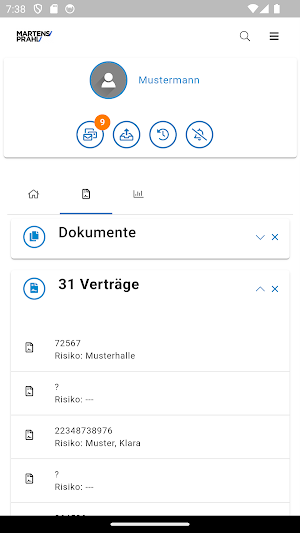 Martens und Prahl App Screenshot 2