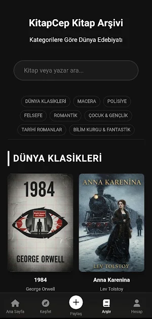 KitapCep: Kitap Cep Oku Screenshot 3