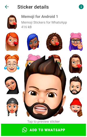 Memoji Stickers for Android Screenshot 0