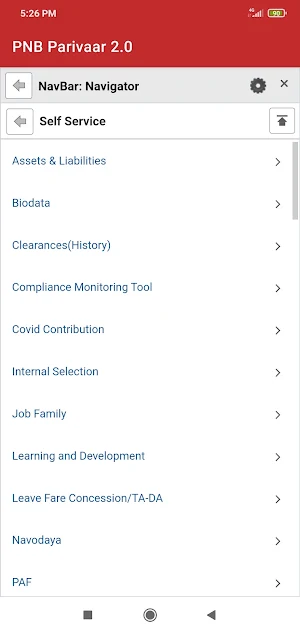 PNB Parivar 2.0 Screenshot 1