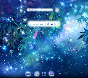 Starry Tanabata Theme +HOME Screenshot 0