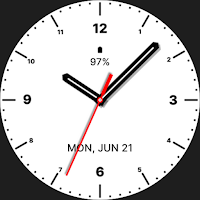 White Analog Watch Face
