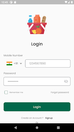 DailyFresh Grocery App Screenshot 1