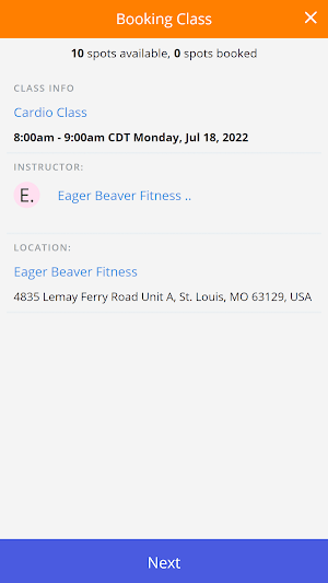 Eager Beaver Fitness Screenshot 3