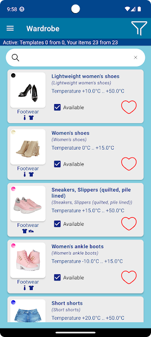 Weather and Wardrobe Assistant Screenshot 2
