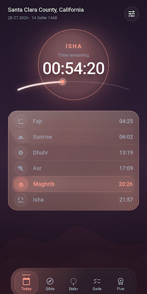 Pure Adhan: Prayer Times Screenshot 1