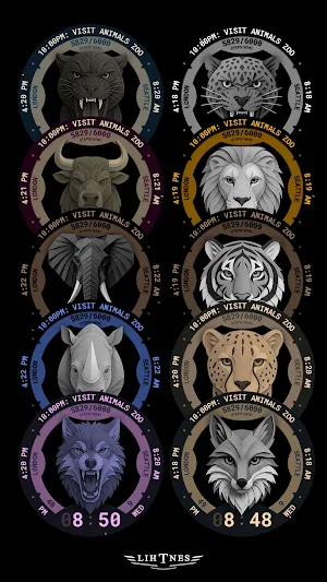 Paper Animals Watch Face 114 Screenshot 2