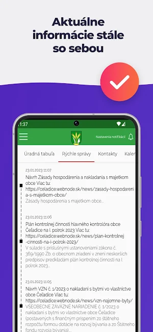Čeľadice Screenshot 2
