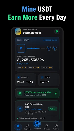 USDT Mining Screenshot 0