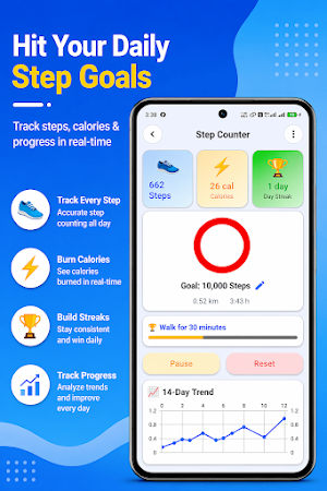 Step Counter – Water Reminder Screenshot 1