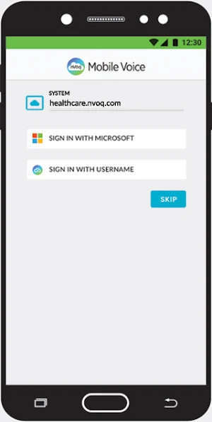 nVoq Mobile Voice Screenshot 1