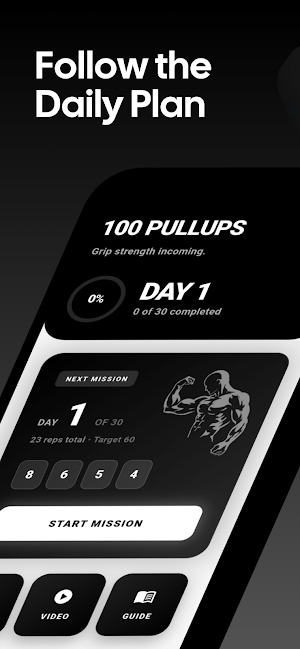 0-100 Pull Ups in 30 Days Screenshot 1