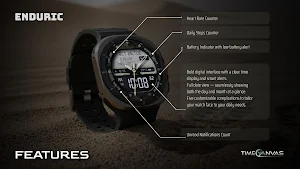 Enduric : Hybrid Watch Face Screenshot 1