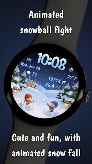 Snowball Fight Animated WF Screenshot 1
