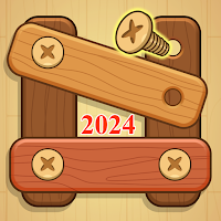 Nuts & Bolts Screw Wood Puzzle