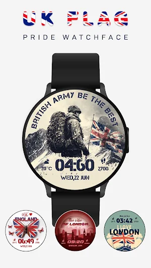 UK Flag & Pride Watchface Screenshot 0