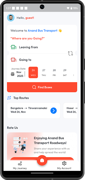 Anand Bus Transport Screenshot 1