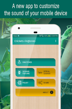 ringtones crickets for phone, cricket sounds free Screenshot 0
