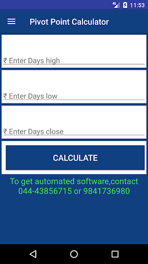 Pivot Point Calculator Screenshot 1